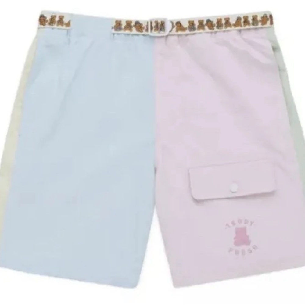 NWT Teddy Fresh Pastel Color Block Nylon Shorts